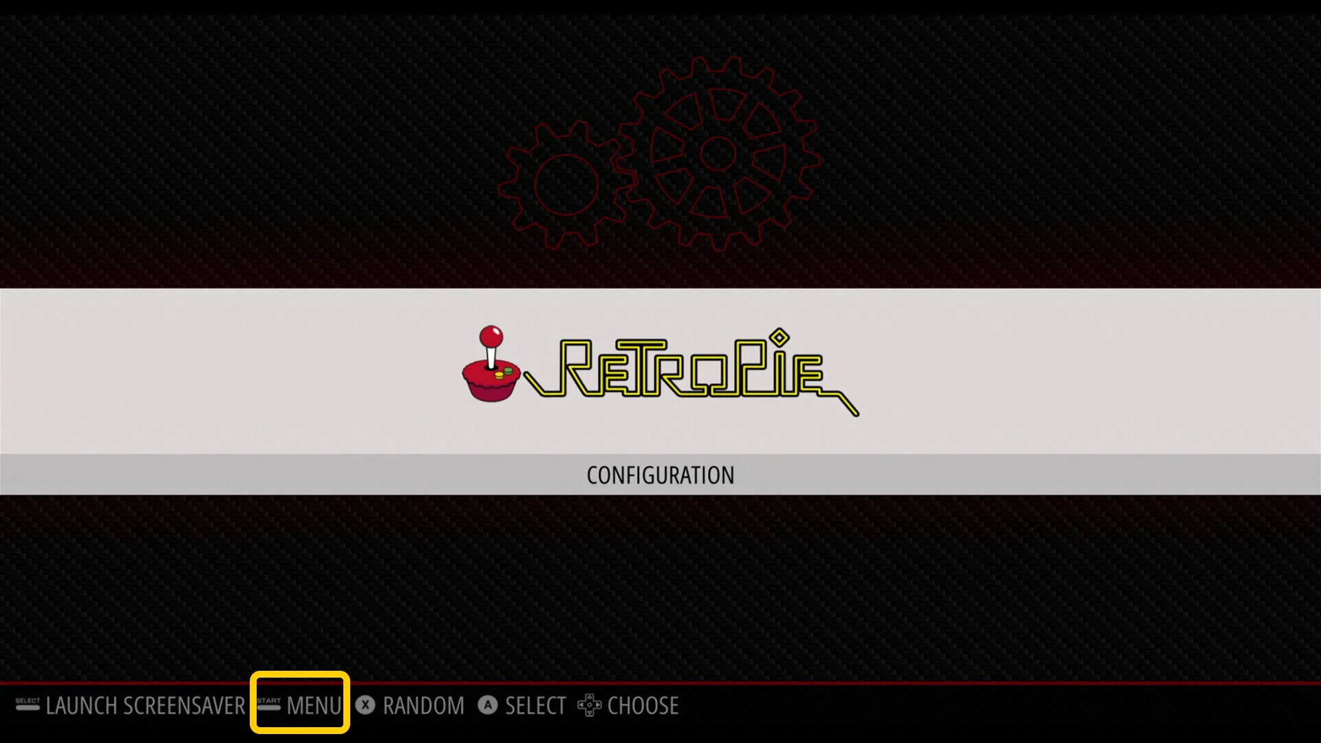 RetroPie Hauptmenü öffnen