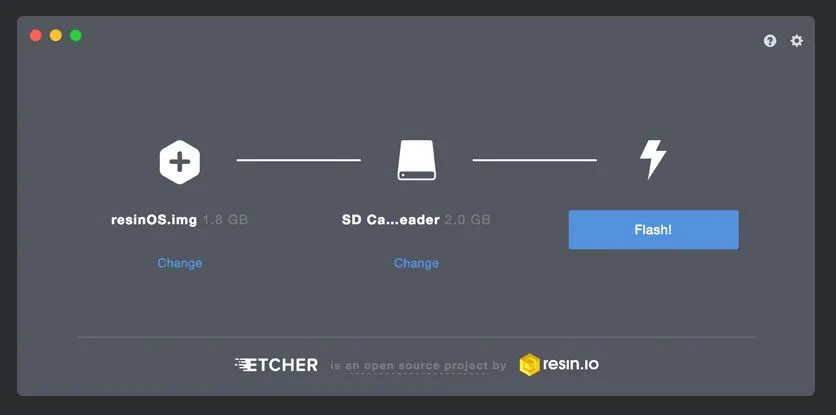 Etcher – Tool zum Schreiben von SD-Karten Images
