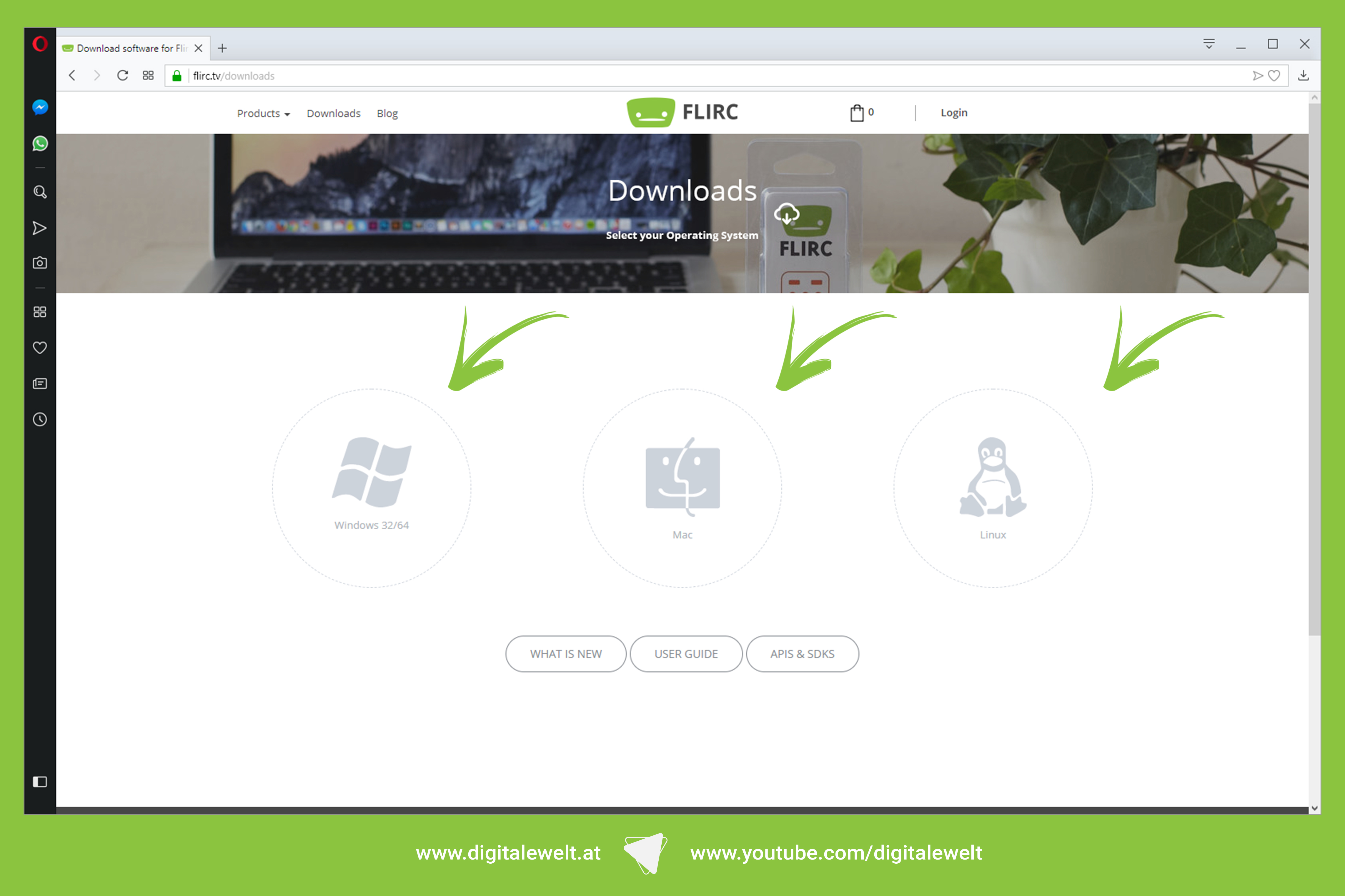 FLIRC Software herunterladen