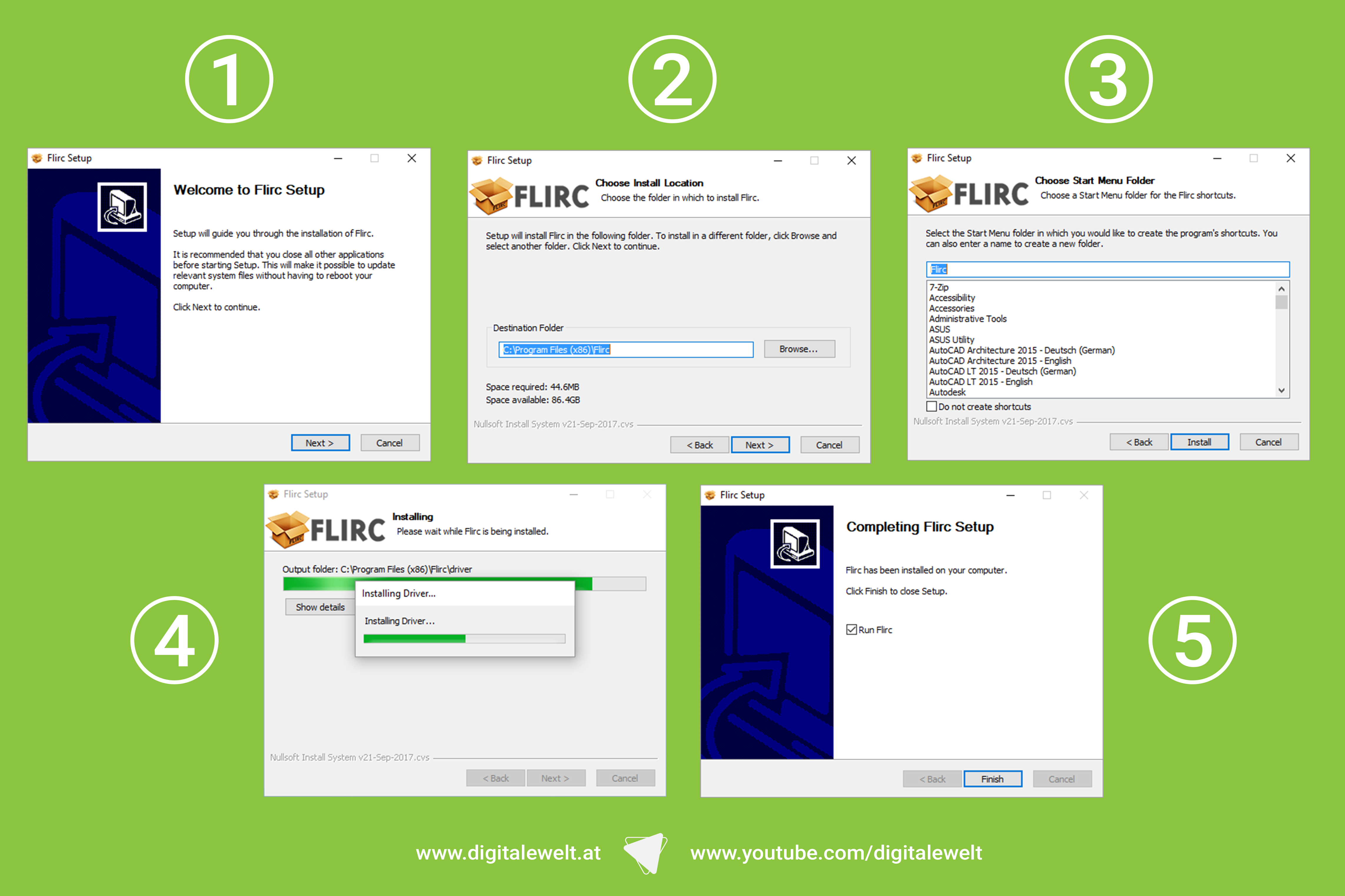Software installieren und FLIRC anschließen