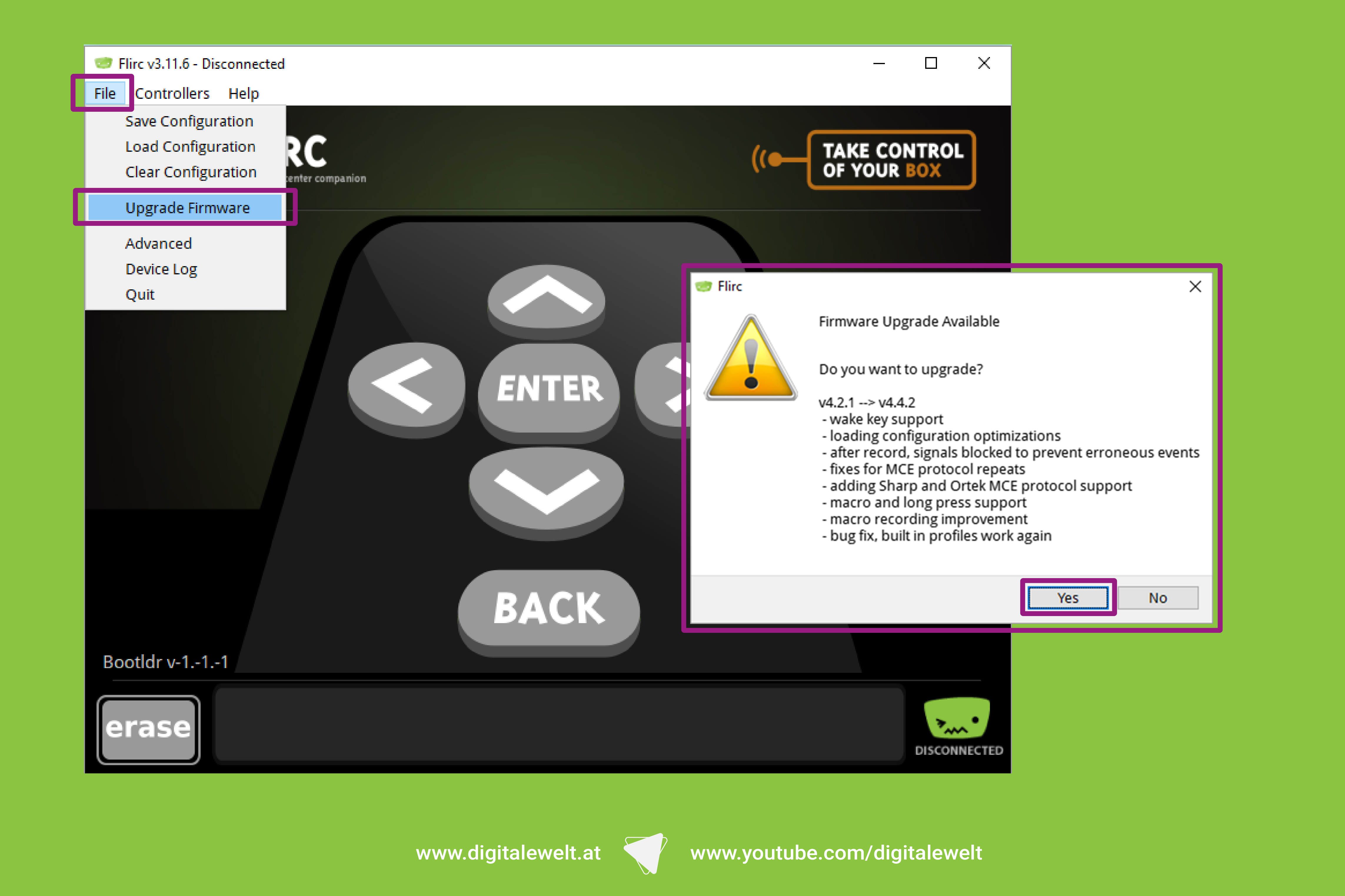 Firmware aktualisieren