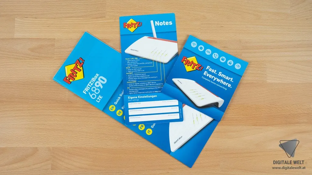 FRITZ!BOX 6890 LTE – Lieferumfang Papier