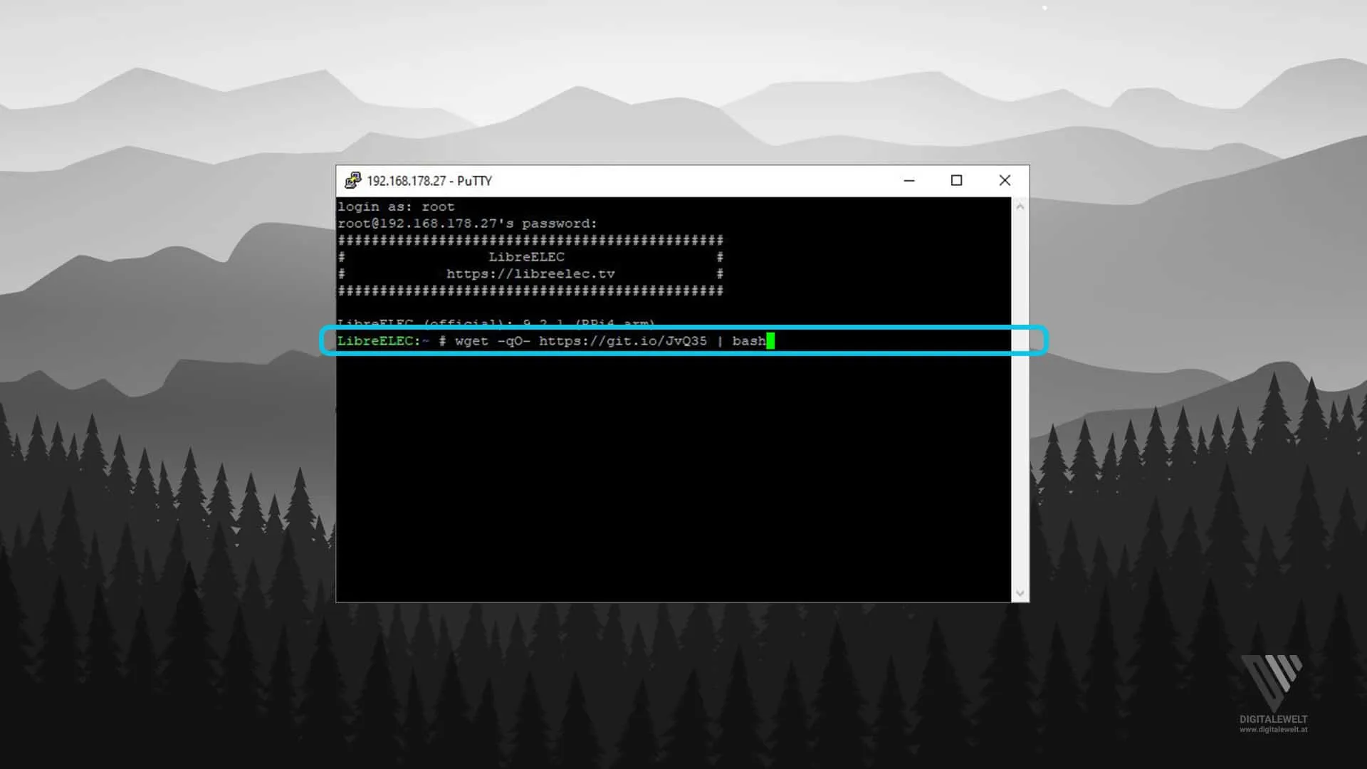 Hyperion.ng installieren – Befehl ausführen