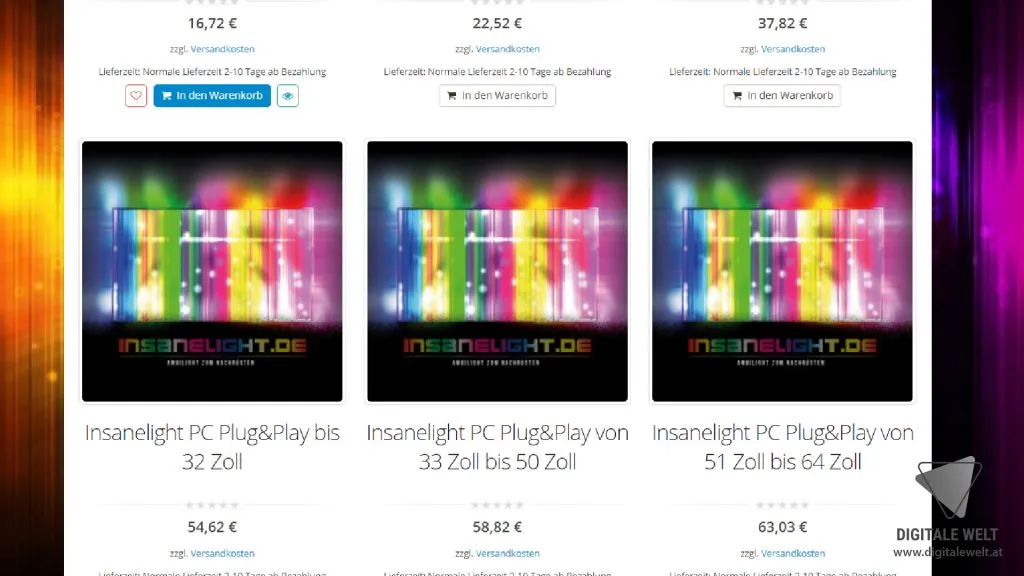 Insanelight PC – Insanelight Shop Größenauswahl