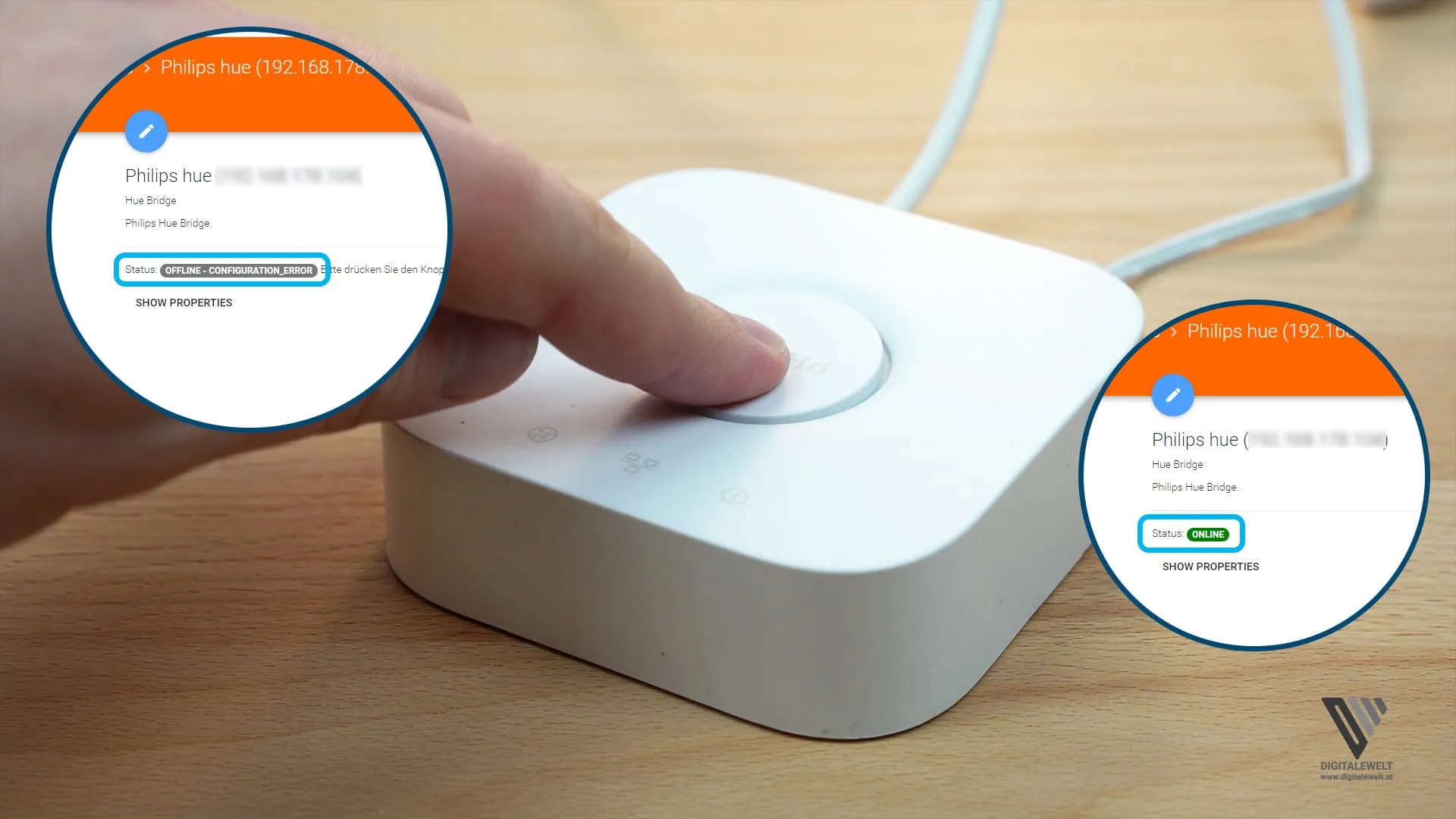 openHAB 2 HUE Binding – Knopf auf der Bridge drücken