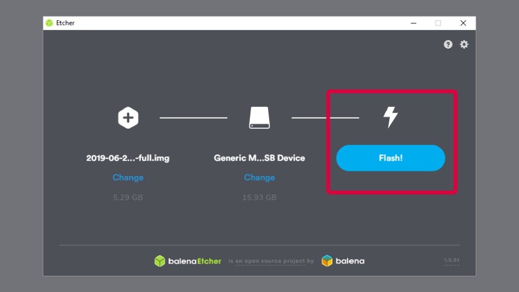 Flash starten