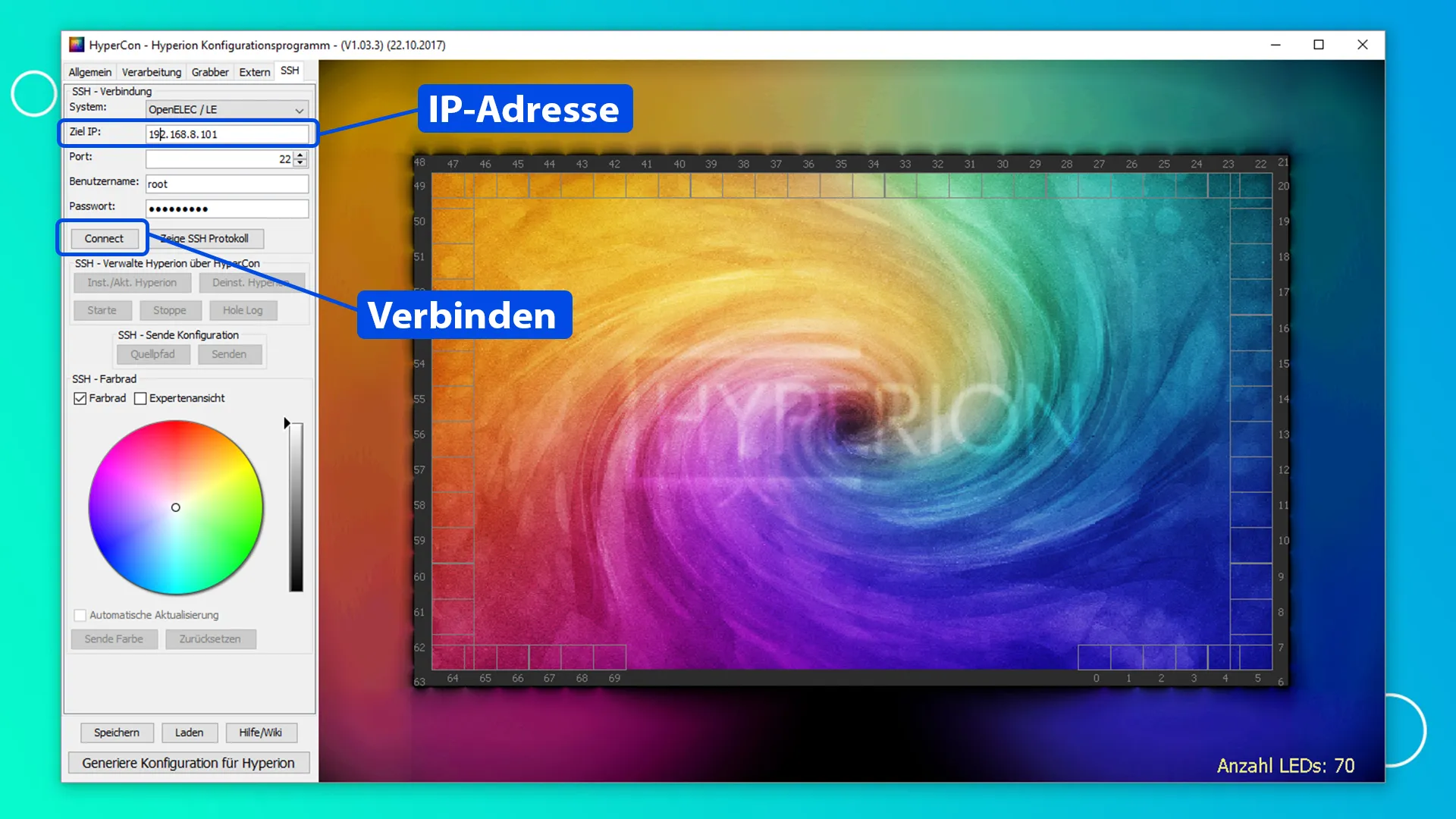 Über SSH verbinden