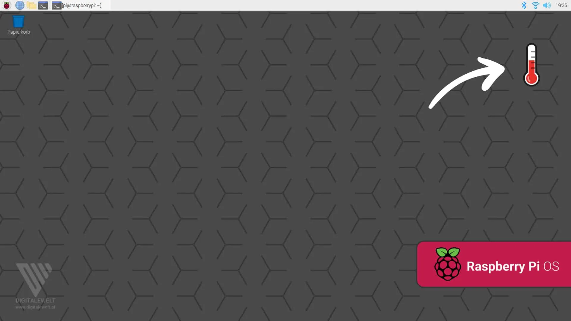 Raspberry Pi Temperatur-Warnung