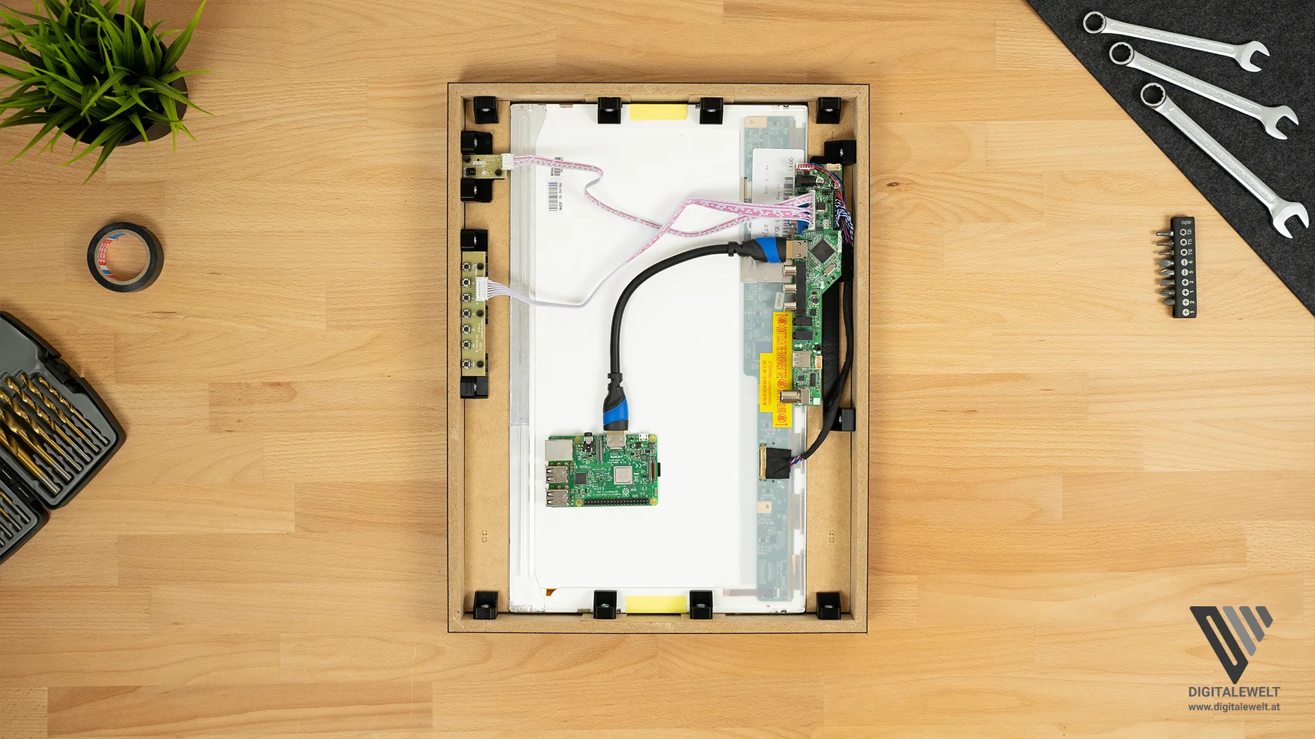 Variante 1: Raspberry Pi im Rahmen