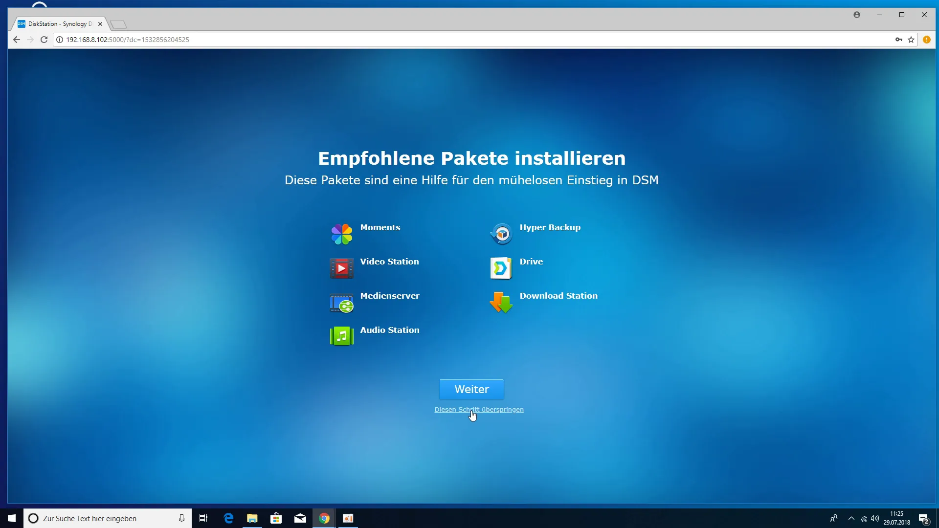 Synology DS218+ NAS - Empfohlene App-Pakete
