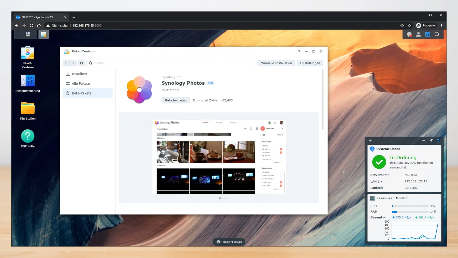 Synology DS220+ Apps