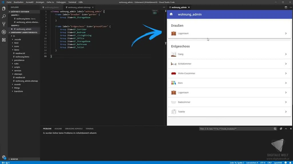 openHAB 2 Home Builder – Basic UI mit Grundstruktur